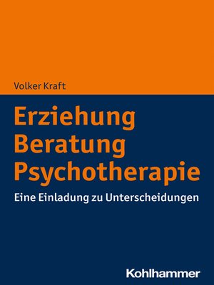 cover image of Erziehung--Beratung--Psychotherapie